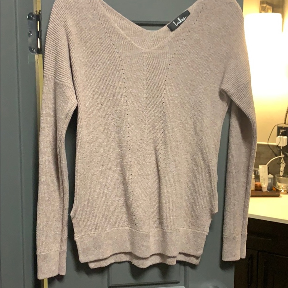 Brown casual sweater